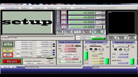 mill mach3 simulation mode